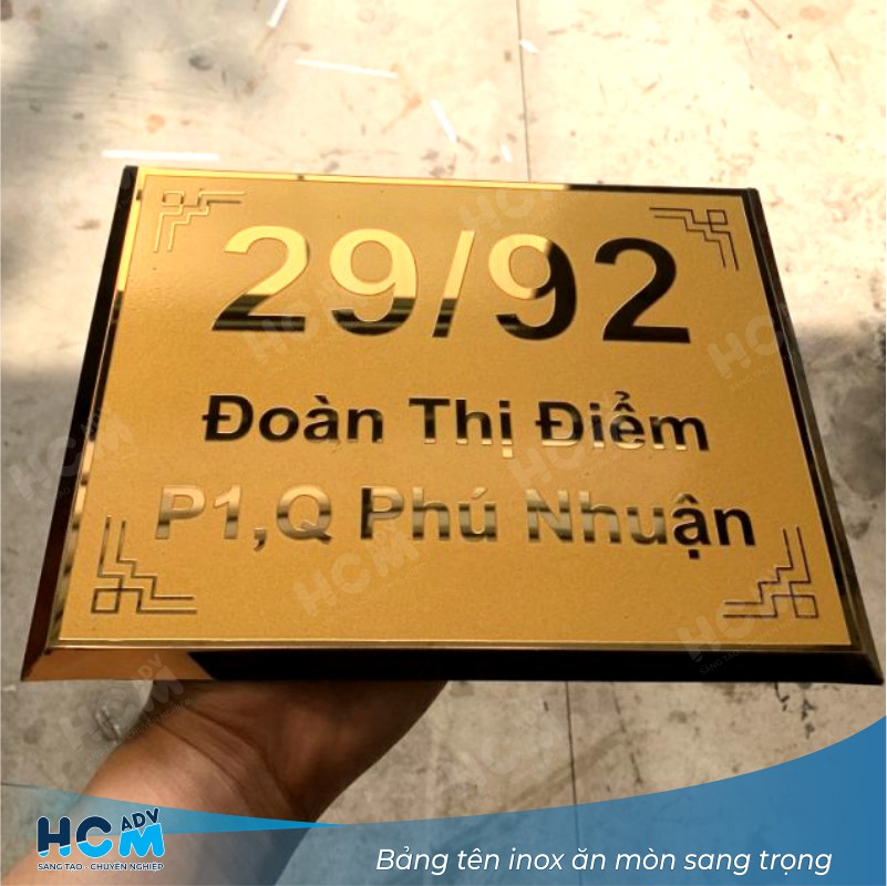 Bảng Tên Inox Ăn Mòn – Lựa Chọn Cao Cấp Cho Doanh Nghiệp Chuyên Nghiệp