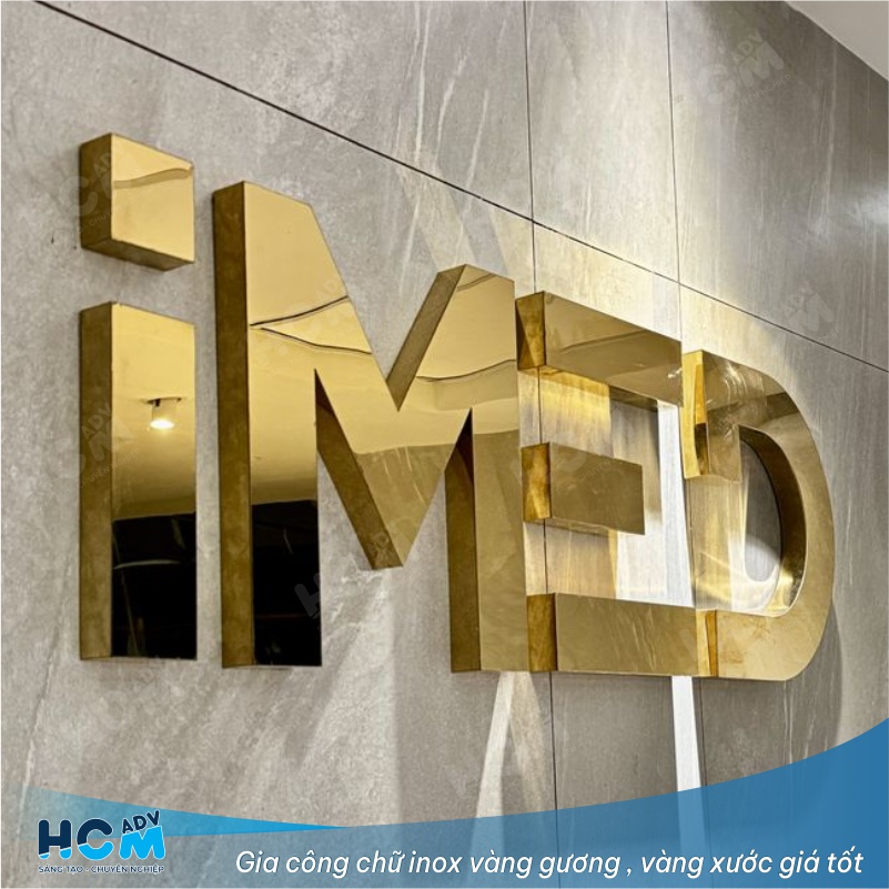 Chữ Inox Vàng – Giải Pháp Làm Logo & Bảng Hiệu Sang Trọng, Cao Cấp