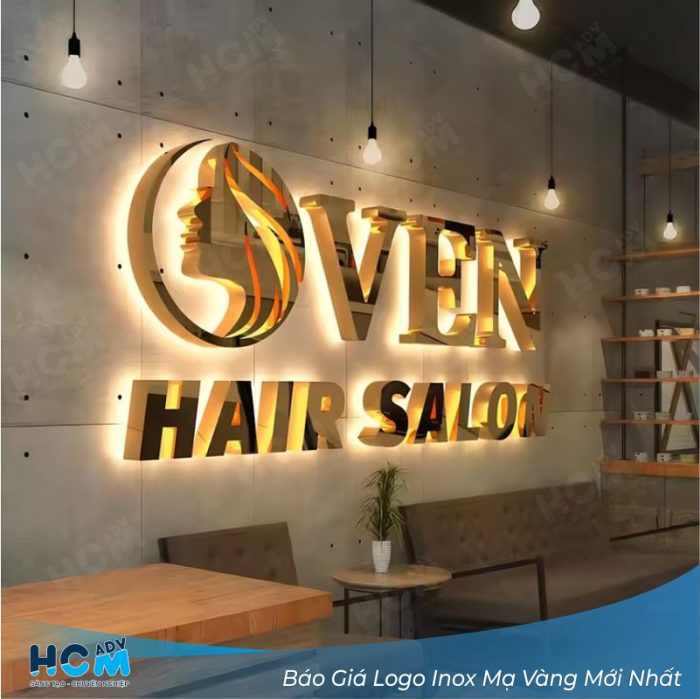 Logo Inox Vàng – Gia công Logo Sang Trọng Chuẩn Thương Hiệu