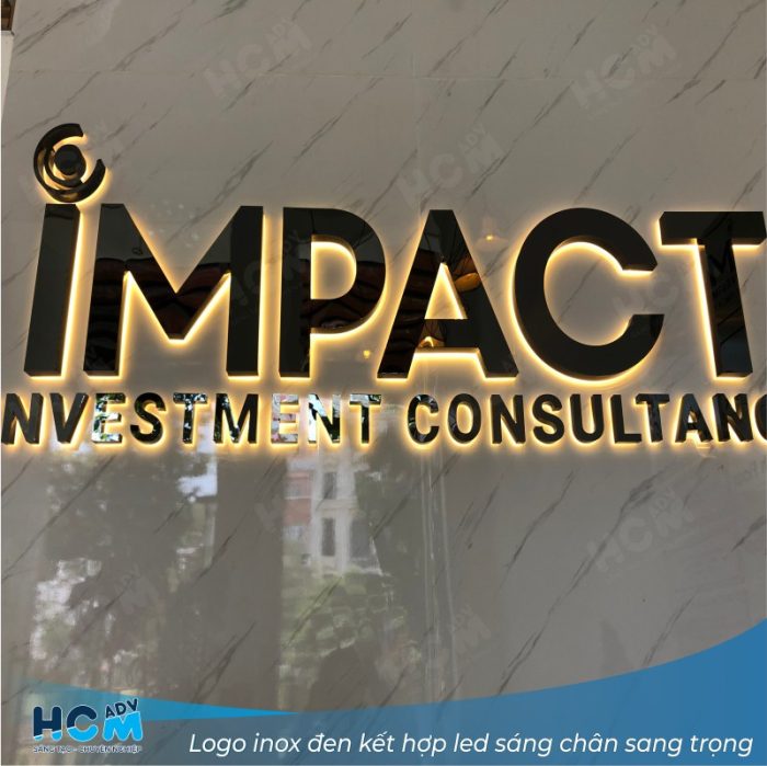 Logo Inox Quầy Lễ Tân – Thiết Kế Sang Trọng, Thi Công Tinh Xảo
