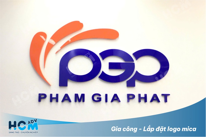 Gia công lắp đặt logo mica giá rẻ tại TP.HCM