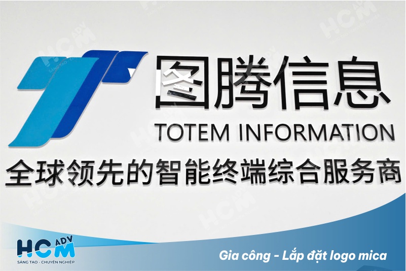 Logo mica CNC in uv lên mica trong