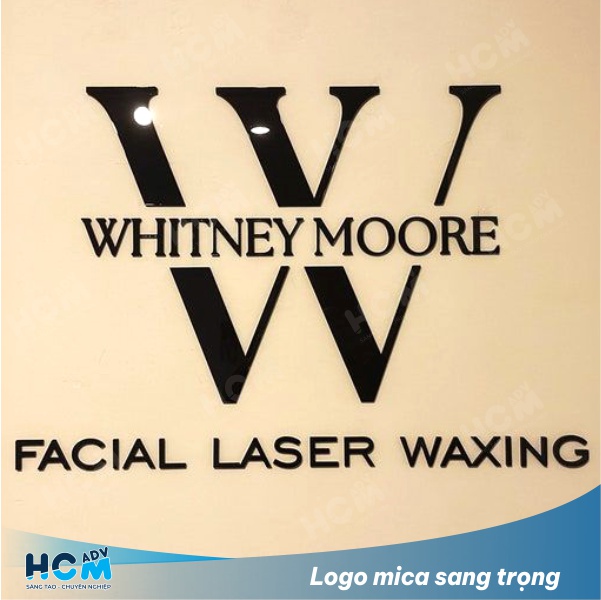 Logo mica đen bóng CNC Logo mica đen bóng CNC