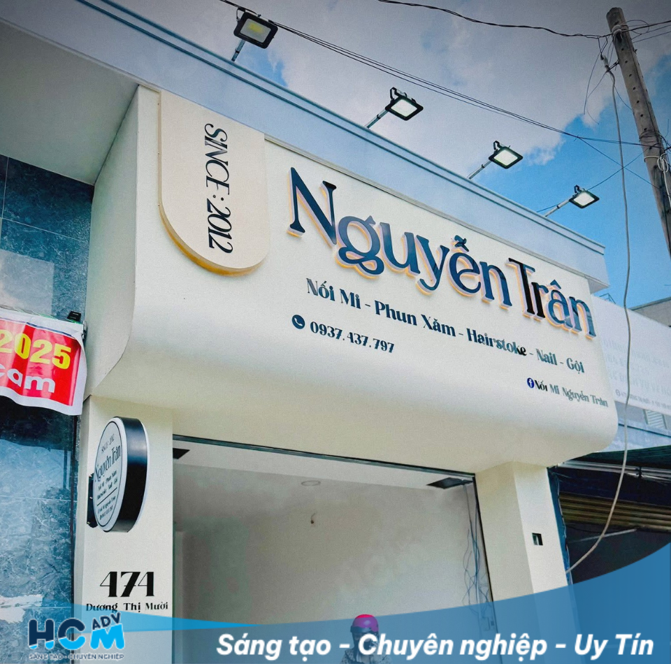 Bảng hiệu quảng cáo tại TP.HCM do HCM ADV thi công