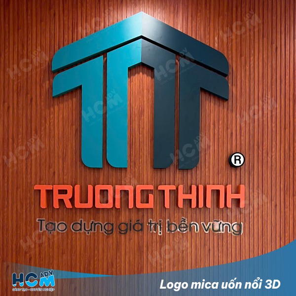 Gia công logo mica uốn nổi 3D tại TP. HCM Gia công logo mica uốn nổi 3D tại TP. HCM