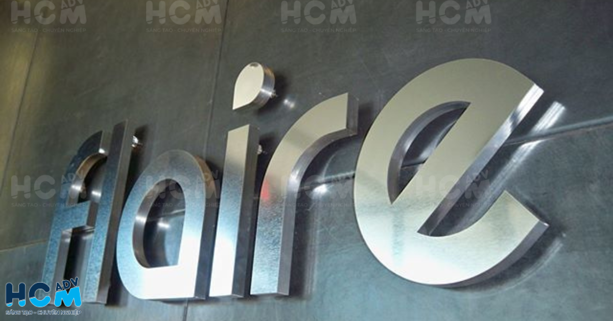 Bảng hiệu inox 201 cho Salon