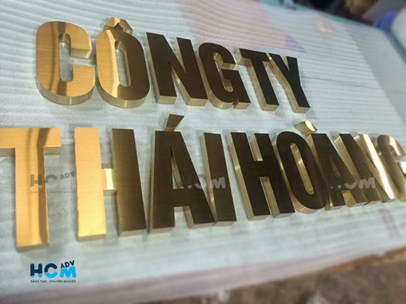 Bảng hiệu công ty inox
