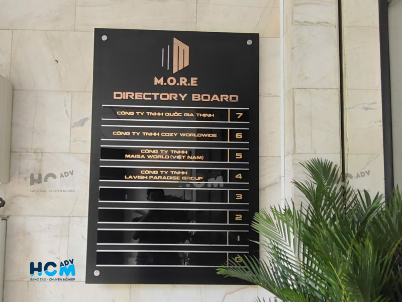 Báo giá bảng thông tin công ty inox xước