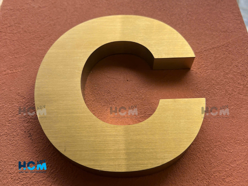 Chữ mẫu gia công inox cho doanh nghiệp