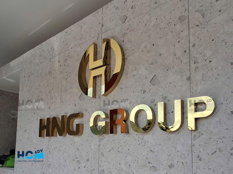 Gia công bộ chữ inox cho doanh nghiệp