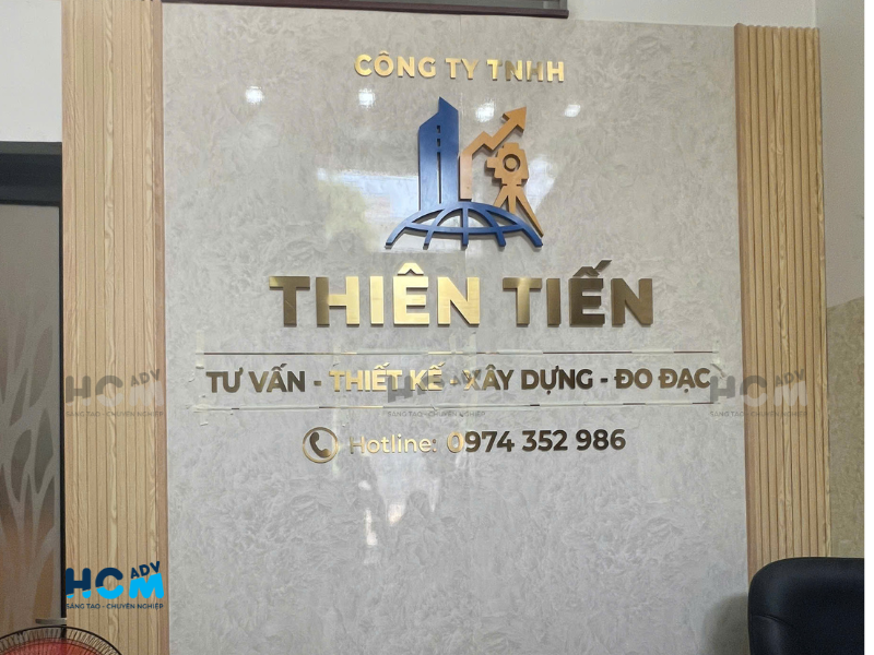 Bảng hiệu inox cao cấp 