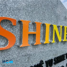 mẫu chữ inox mạ vàng và inox mạ cao cấp thực tế