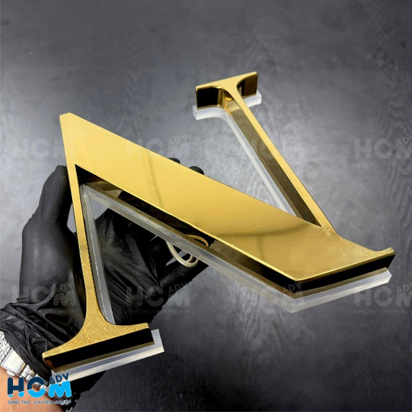 Chữ inox mài cạnh cao cấp