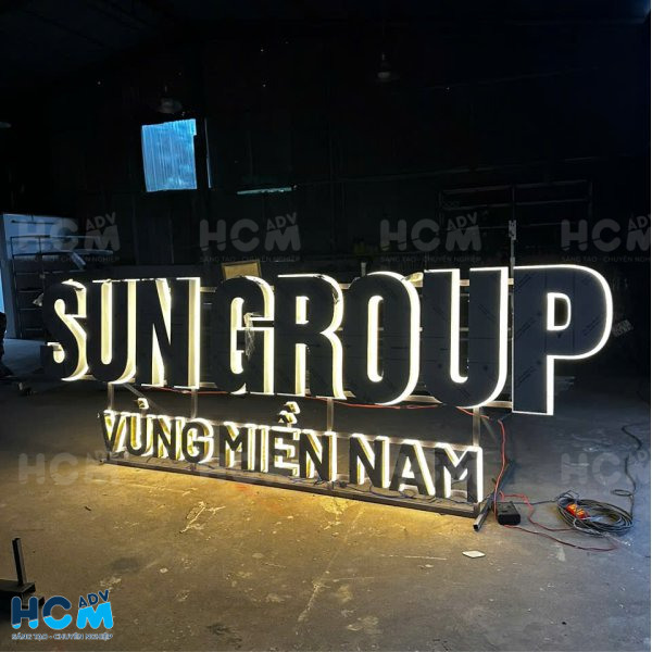 Logo toà nhà SUNGROUP tại xưởng quảng cáo HCM Logo toà nhà SUNGROUP tại xưởng quảng cáo HCM